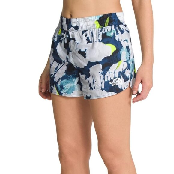 Women's - The North Face Limitless Floral Run Shorts, Size XL - Picture 1 of 9